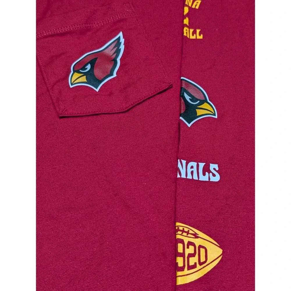 Men Nike St.‎ Louis Cardinals Long Sleeve Pullover Shirt Red White Size 2XL NWT